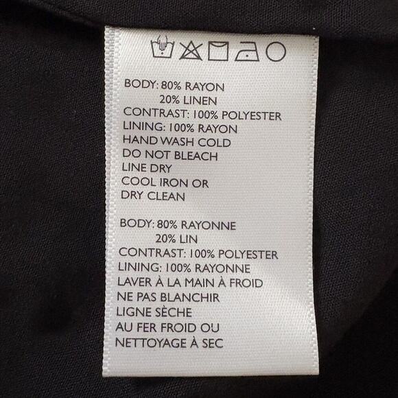 Urban Outfitters Jessie Halter‎ Romper Black Linen Blend Womens Medium (1090) - Picture 5 of 5